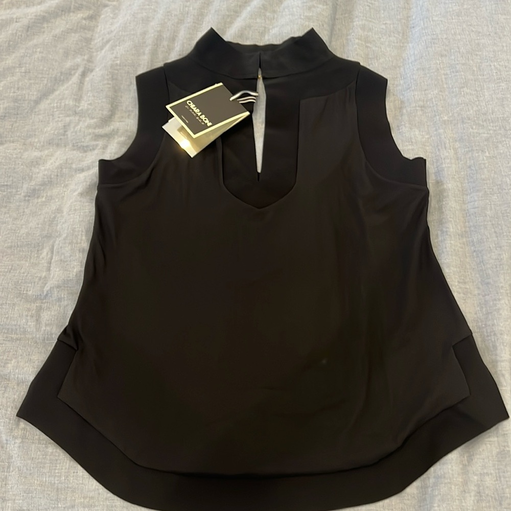 Chiara Boni beautiful halter neckline blouse